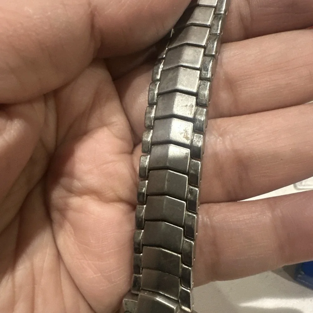 Vintage‎ Working Tropicana Express Silver Ladies Watch New Battery 21mm Fit 7.5